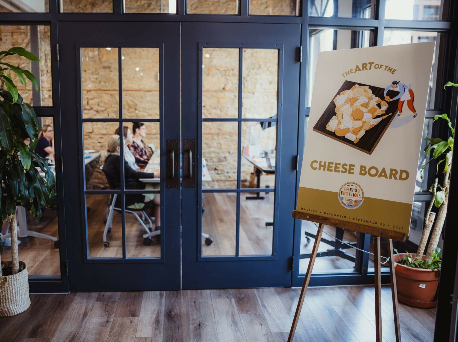 Entrance to the Art of the Cheese Board class