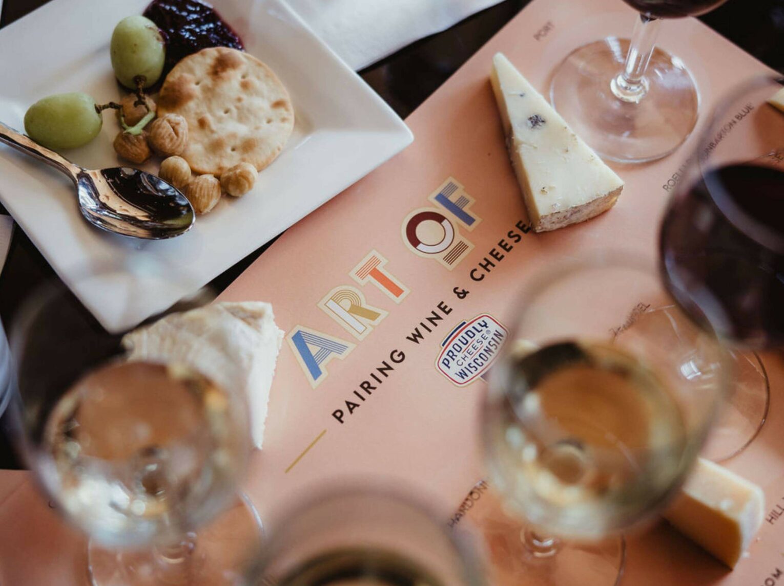 Wine and cheese pairing at the Art of Wine and Cheese